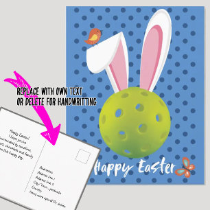 🐰 Feliz Páscoa para Pickleballer, cartão postal f