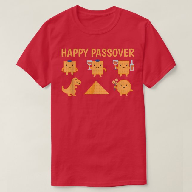 Feliz Passover Afikoman Matzo T-Shirt 902 (Frente do Design)