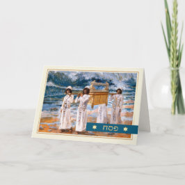 Feliz Passover. Cartão de saudação de arte
