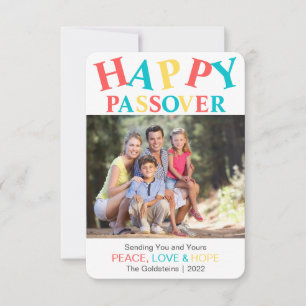 Feliz Passover Foto Colorida Personalizada 2022