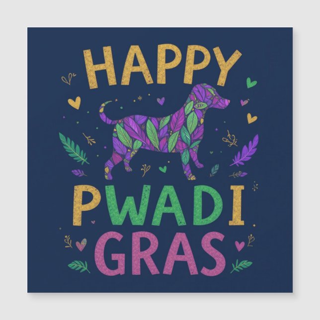 Feliz Pawdi Mardi gras (Frente)