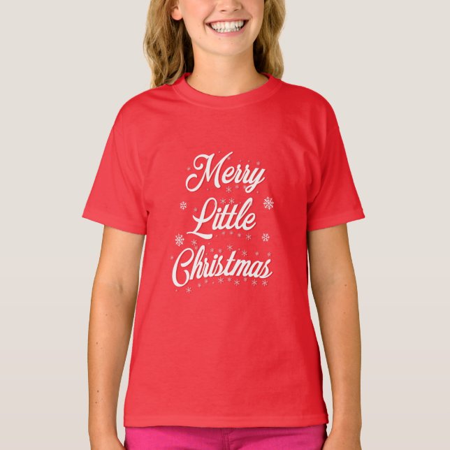 Feliz Pequena Camisa de Natal (Frente)