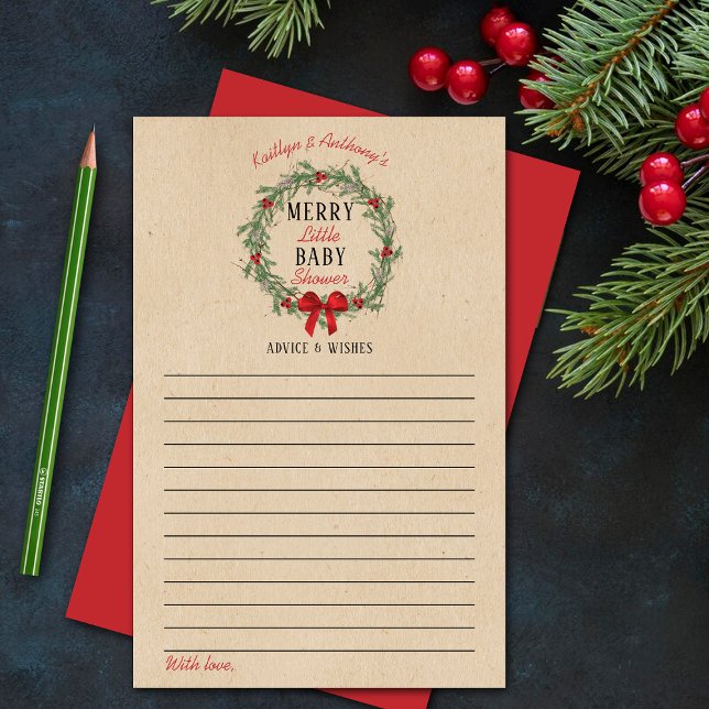 Feliz Pequeno Chá de fraldas de Natal - Conselhos  (Criador carregado)