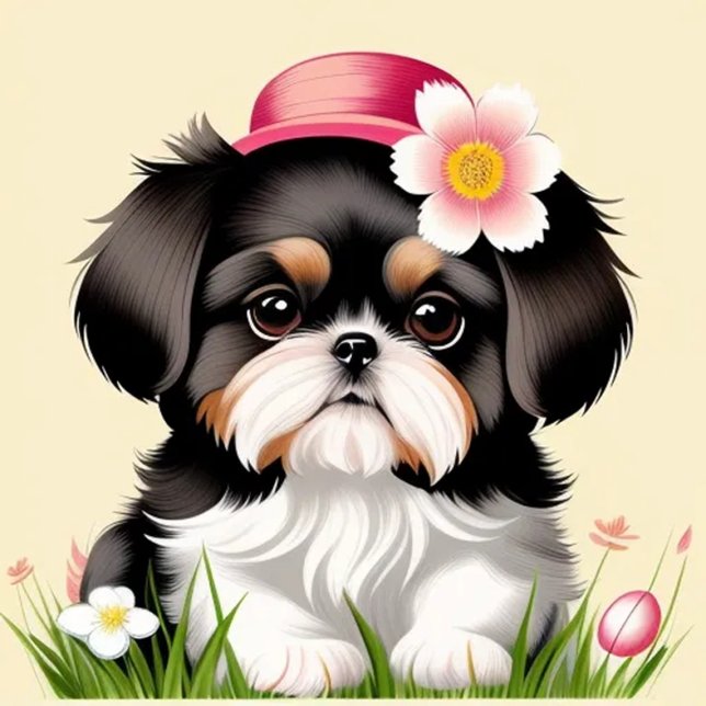 Feliz Pet (Cute Shih Tzu Easter Hat iPhone Case!)
