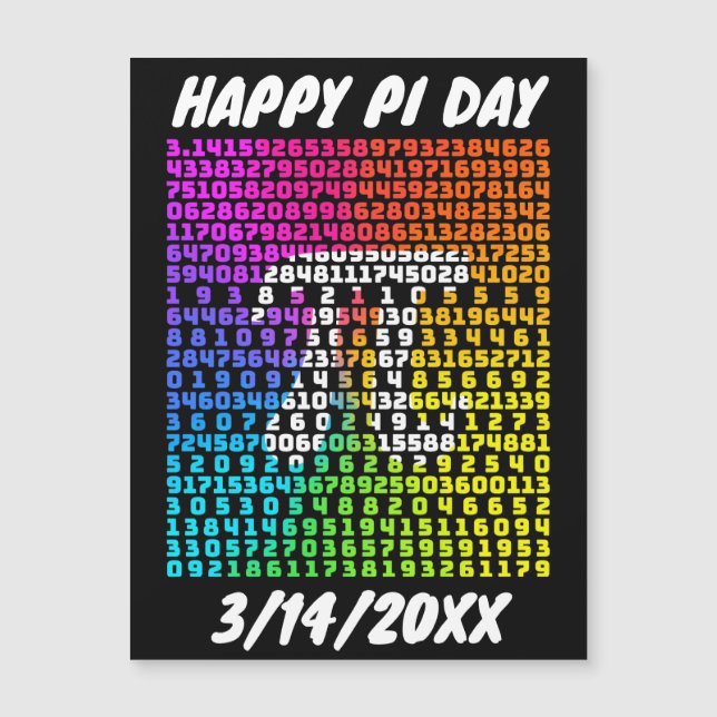 Feliz Pi Day Engraçado Letra Matemática da Escola (Frente)