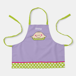 Feliz Pie Apron personalizado para meninas