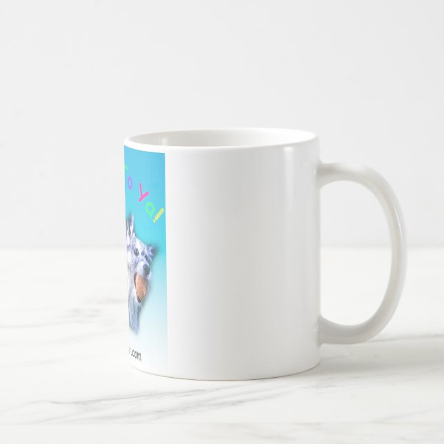 Feliz por Ya! caneca de 11oz (Direita)