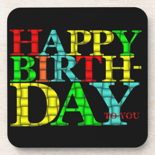 Feliz Porta copos de aniversário