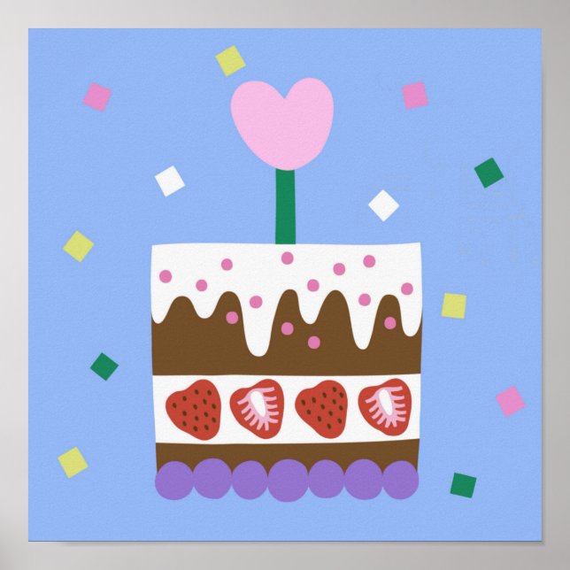 FELIZ Poster DE ANIVERSÁRIO (Frente)