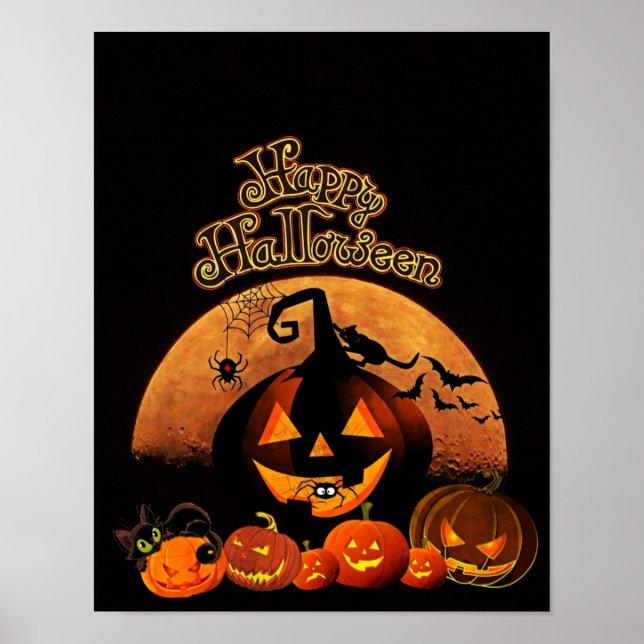 Feliz Poster de Halloween (Frente)