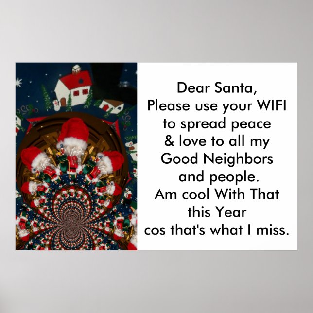 Feliz Poster de Natal (Frente)