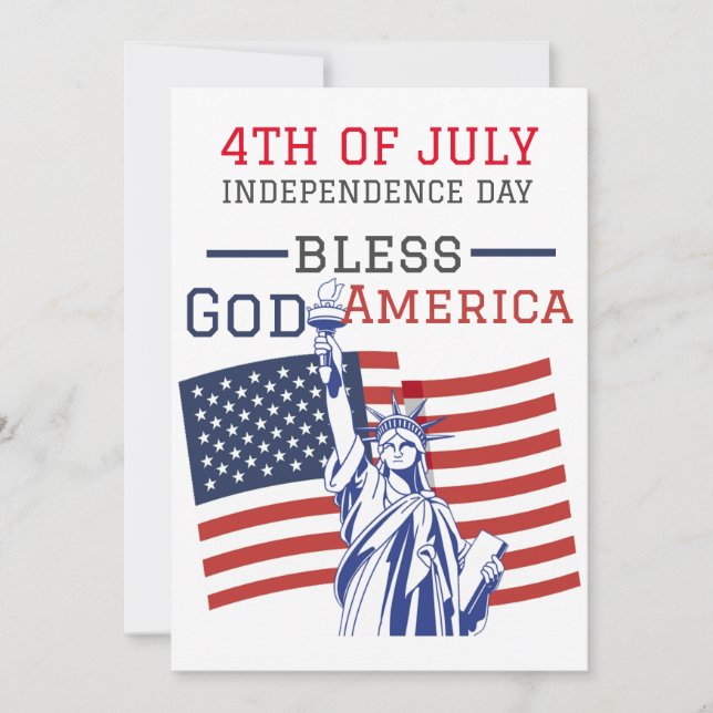 Feliz Poster do Dia da Independência em 4 de julho (Frente)