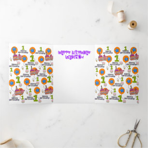 Feliz Primeiro Cartão de Aniversário, #1 Branca de