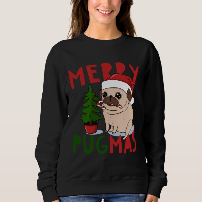 Feliz Pugmas Enxuca Natal Clássica T-Shirt 5 (Frente)