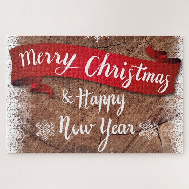 Feliz Quebra-cabeça da Bola de Natal (Horizontal)