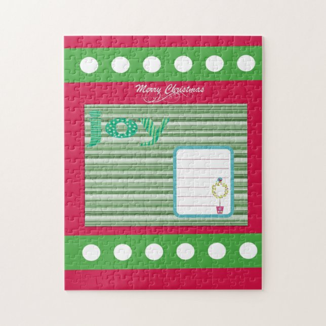 Feliz Quebra-cabeça de Natal (Vertical)