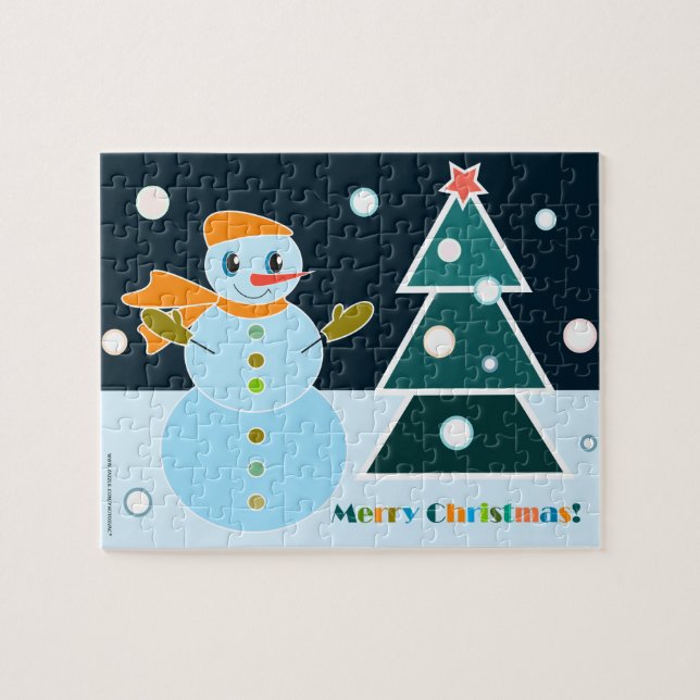 Feliz Quebra-cabeça de Natal (Horizontal)