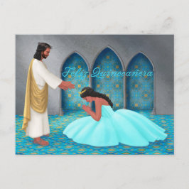 "Feliz Quinceañera." Cartão postal