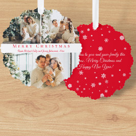 feliz script vermelho de natal 3 fotos colagem chi