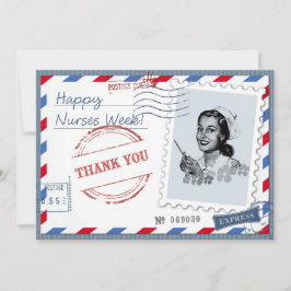 Feliz Semana das Enfermeiras. Cartão Personalizado