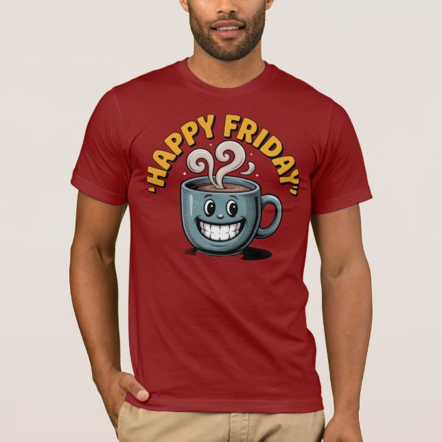 Feliz Sexta-Feira Café Mug - Camisa Engraçada (Frente)