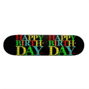 Feliz skate de aniversário