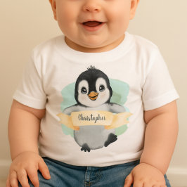Feliz Smiley Penguin Baby Top