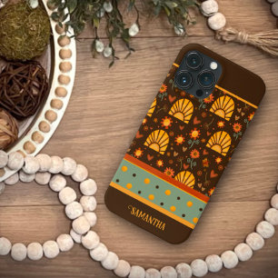 "Feliz Sol" capas de iphone de Inspirivência Marro