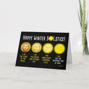 FELIZ SOLSTÍCIO DE INVERNO! CARTÃO