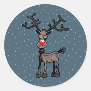 Feliz Stressmas com Adesivo do Rudolph o Rena