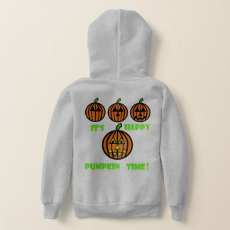 Feliz Suéter de Halloween Capuz Abóbora Outono