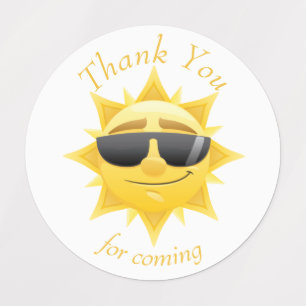 Feliz Sunshine Boho obrigado você Etiquetas