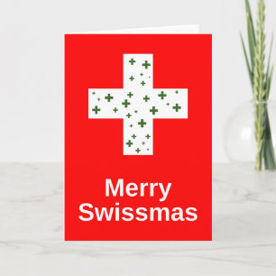 Feliz Swissmas! Cartões de natal suíços