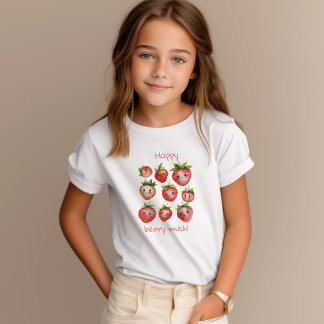 Feliz t-shirt de morango