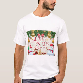 Feliz t-shirt de Natal Feliz