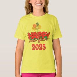 Feliz t-shirt do ano novo 2025