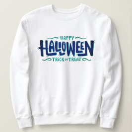 Feliz truque de Halloween ou suéter de tratamento