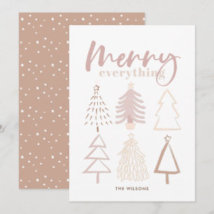 Feliz Tudo Boho Árvores de Natal Cartão de Féri