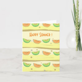 Feliz Verão! Melões - Cartão de Saudação