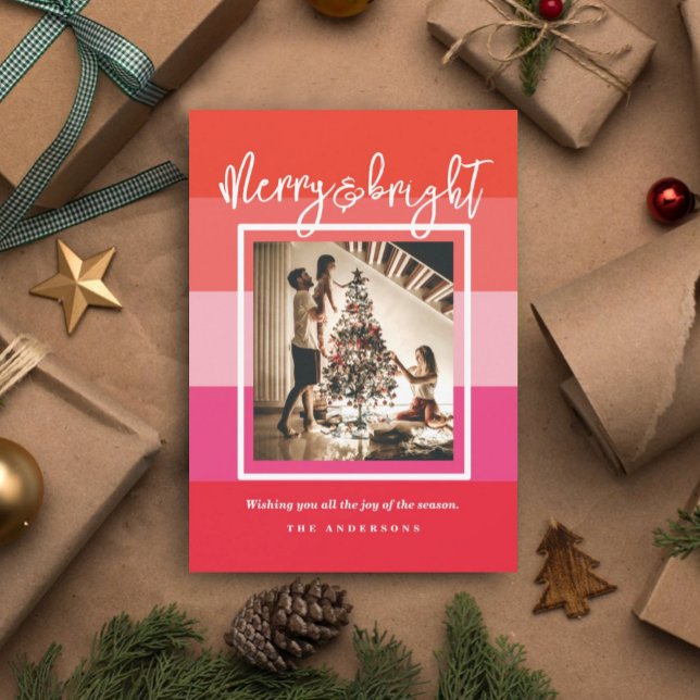 Feliz Vermelha e Cartão de Férias Brilhante (Criador carregado)