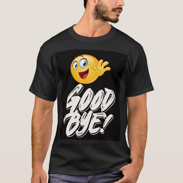Feliz Waving Emoji Adeus - Divirta-se Camisa de De (Frente)