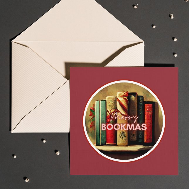 Felizes Bookmas, Biblioteca da Escola de Natal (Merry Bookmas, Christmas Card)