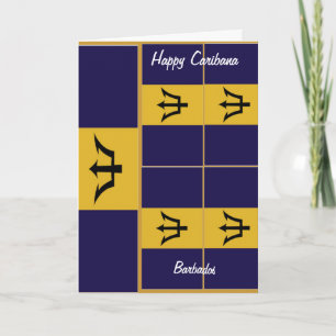 Felizes cartões de saudação caribana de Barbados