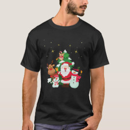 Felizes: Casais de Camisa de Combinação de Natal
