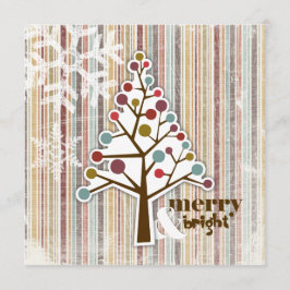 Felizes e convites de férias brilhantes