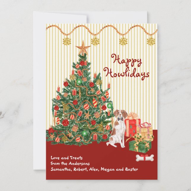 Felizes Feriados Brittany SpanielTree Apresenta (Frente)