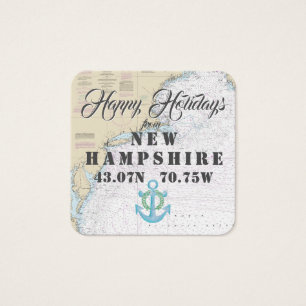 Felizes Feriados de New Hampshire Gift Tags