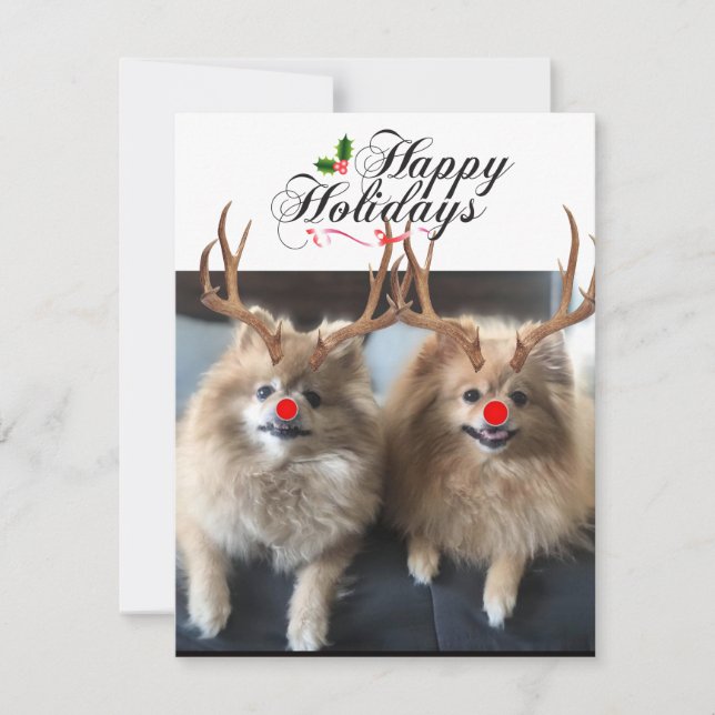 Felizes Feriados Sushi e Cartões de natal Domingos (Frente)