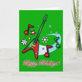 Felizes Férias Natal Violão de Rock e Notas