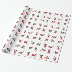 Felizes Férias Papel de Embrulho de Gato